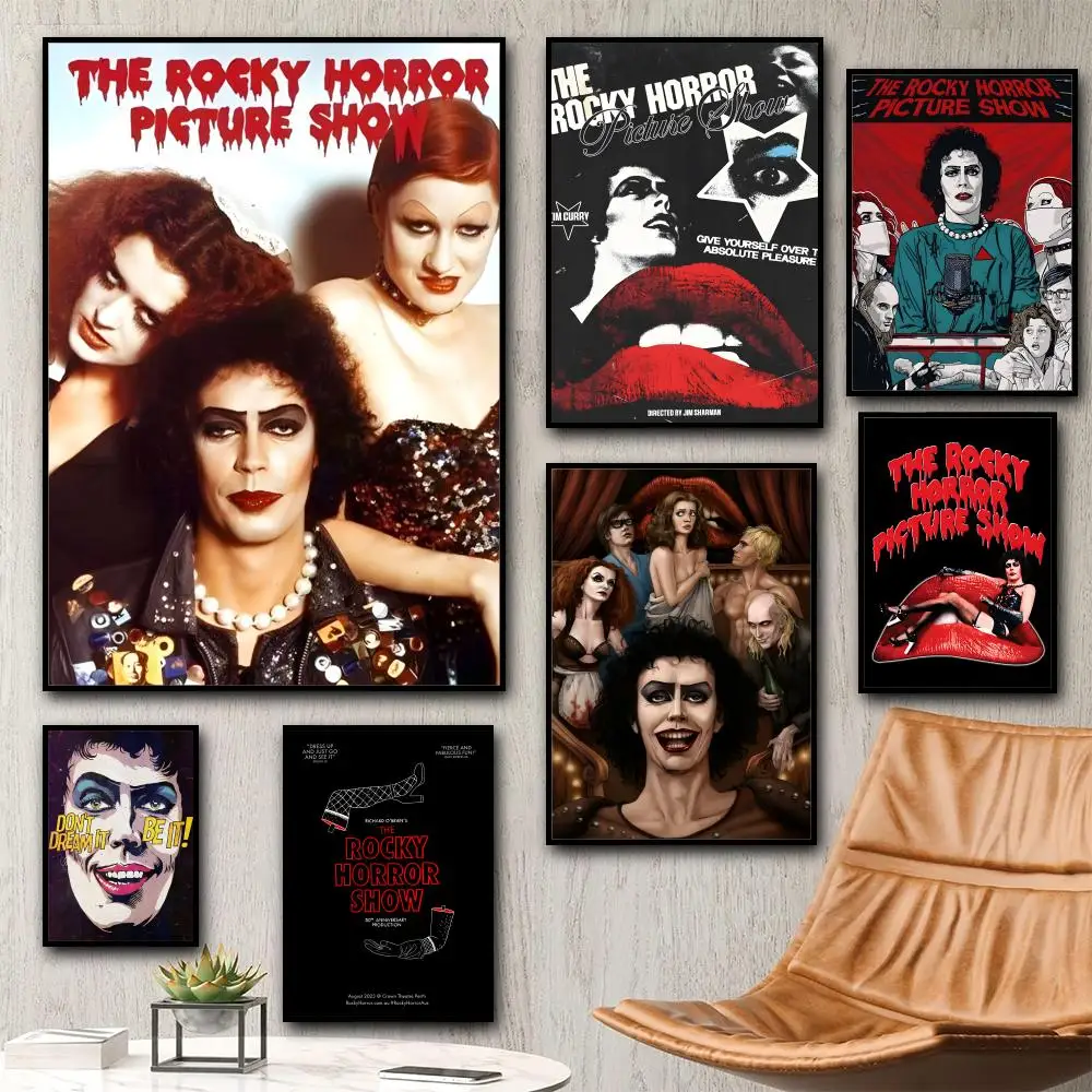 عرض صور روكي الرعب لوحة الفيلم الخط HD قماش المشارك غرفة المعيشة غرفة نوم بار الديكور الجمالي