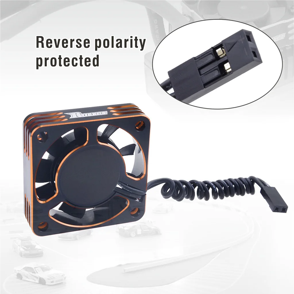 2 Stück SURPASS Rocket Kühlventilator 25mm 30mm 35mm 40mm 50mm Metall-Motorlüfter Wärmeableitungsventilatoren Abdeckung für 1/8 1/10 RC Auto Motor – Detail 31