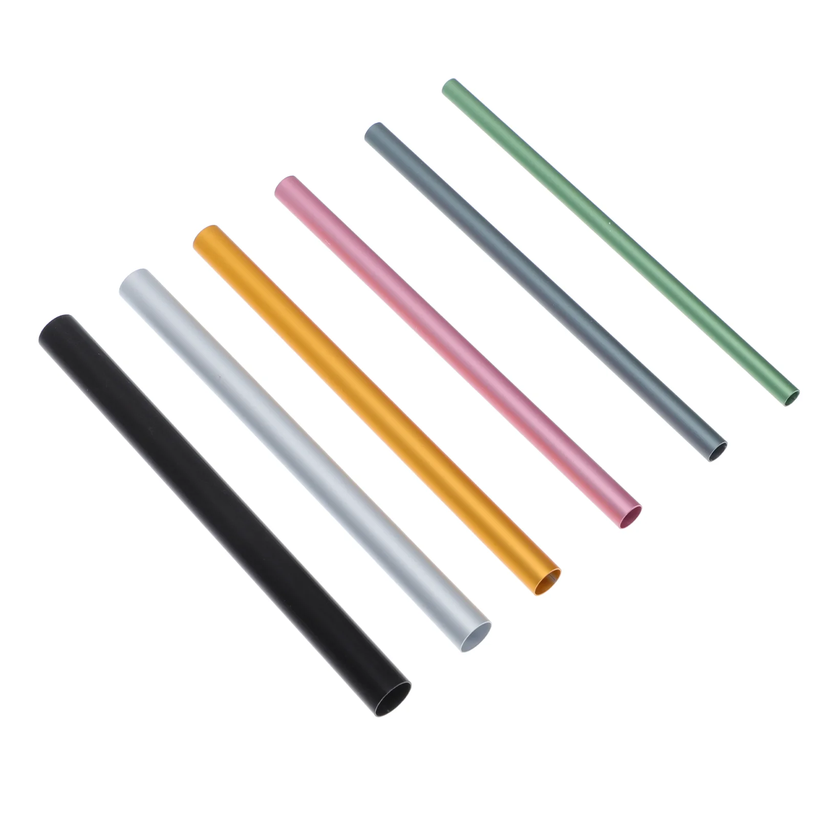 12 Pcs 네일 쉐이핑 막대 금속 튜브 키트 전문 홈 살롱 사용 아름다운 특수 손톱 만들기 도구 선물 세트