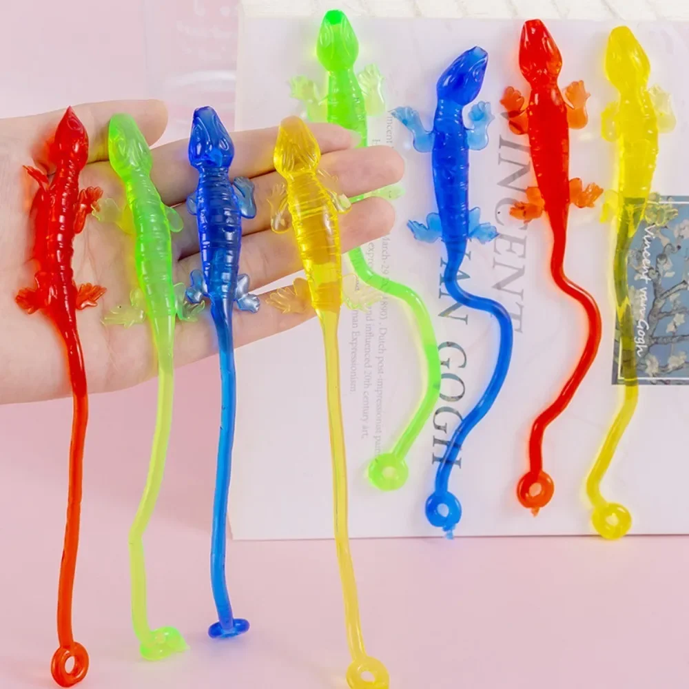10/20/30Pcs Fun Colorful Sticky Climbing Gecko Adult Party Supplies Birthday Gifts Christmas Carnival Gift Decoration Toys