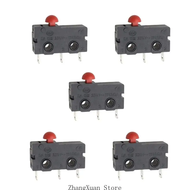 Schnappkontakt-Mikroschalter-Kontakttaste, KW11 KW12-Steuereinheit mit Kunststoffgehäuse, Metallkontakten und Nennwerthinweis – Detail 7