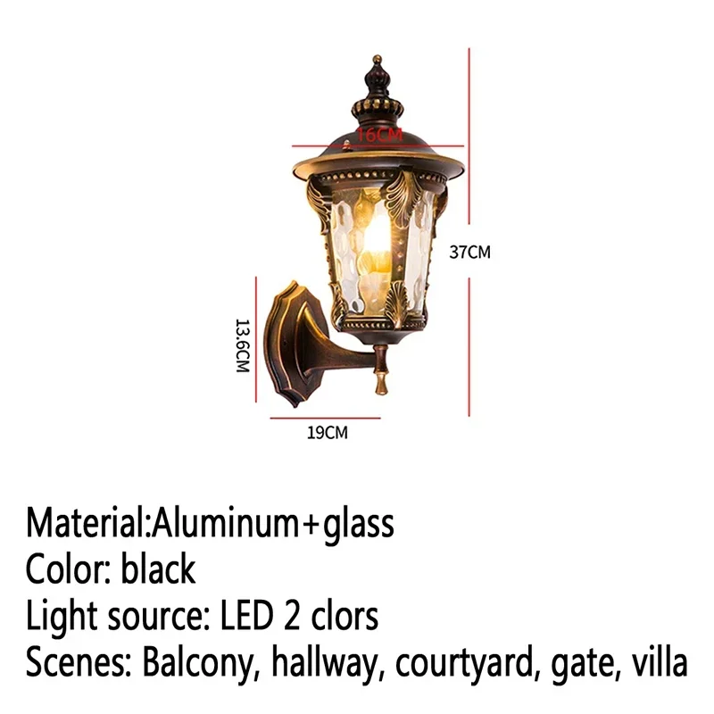 PLLY Contemporary LED Outdoor Wall Lamps Electric Simplicity Waterproof Balcony Hallway Courtyard Villa Gate Hotel