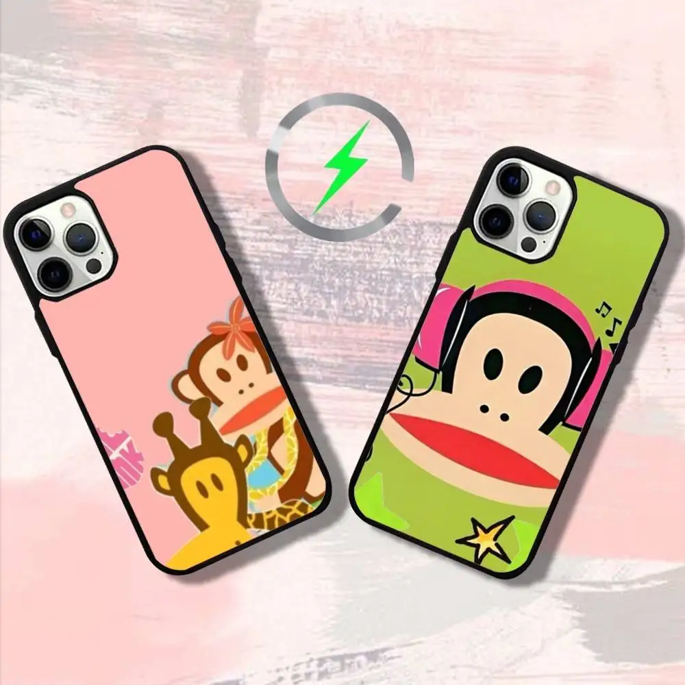 

Чехол для телефона Cartoon P-Pauls F-Franks для iPhone 17,16,15,14,13,12,11, Pro, Max, Plus, Mini, SE4, E с магнитной беспроводной зарядкой Magsafe