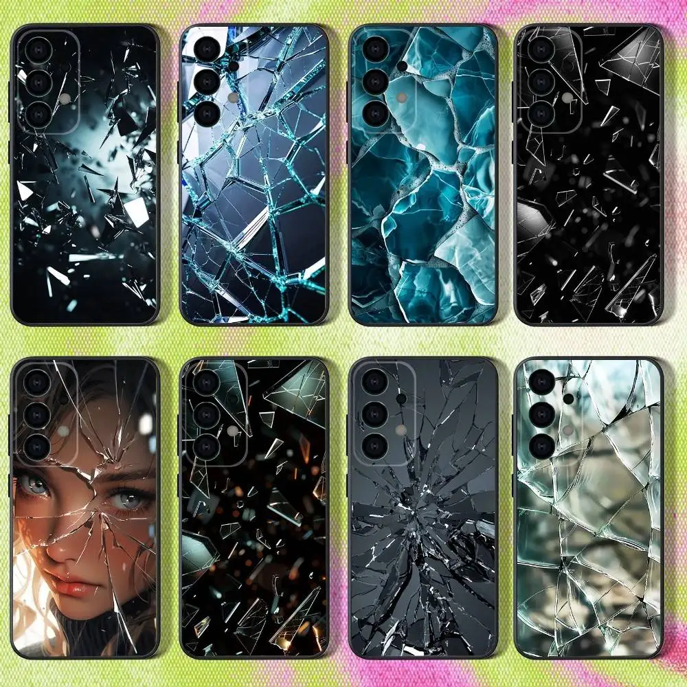 Creative images of broken glass Case for Samsung Galaxy S26 S21 S25 FE S24 S23 Ultra S20 S9 S22 Plus S10 TPU Cover
