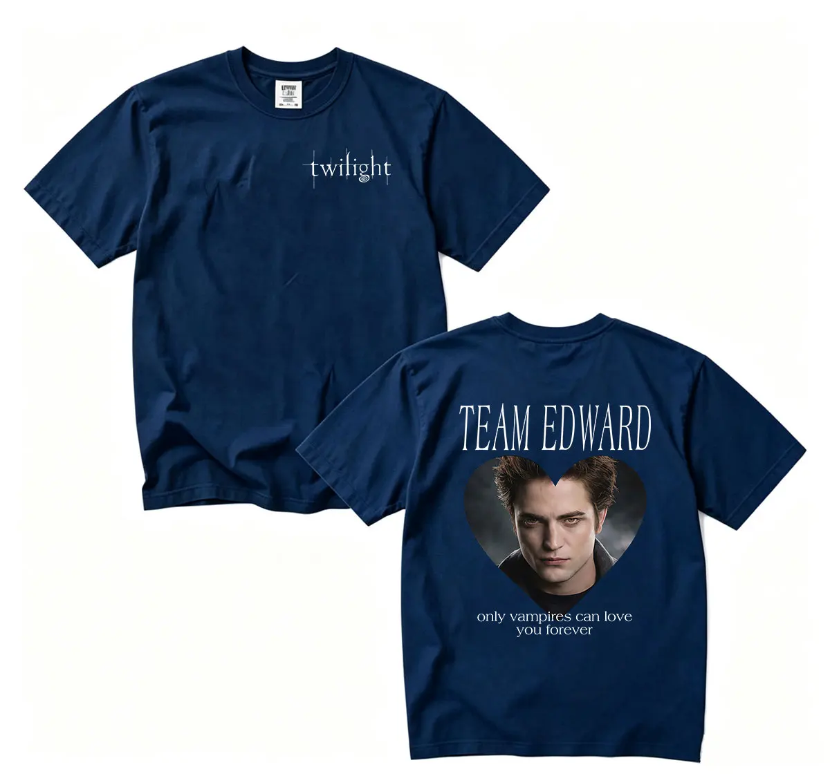 Film Twilight Team Edward Lustige Grafik-T-Shirts für Herren, Vintage, hochwertige Mode-T-Shirts, Kleidung, übergroße Baumwoll-T-Shirts – Detail 7