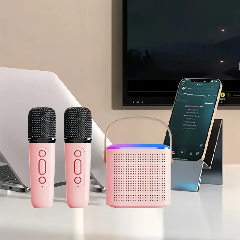 

Беспроводной Bluetooth-динамик, уличный портативный динамик с микрофоном и караоке «все в одном»