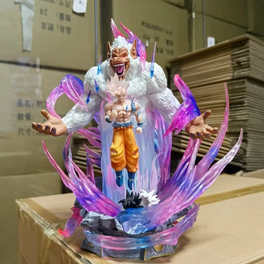 

32cm Dragon Ball: Super Saiyan Ultra Instinct Goku (Great Ape) - With Light-Up Feature Anime Figure Model Statue Collection Toys