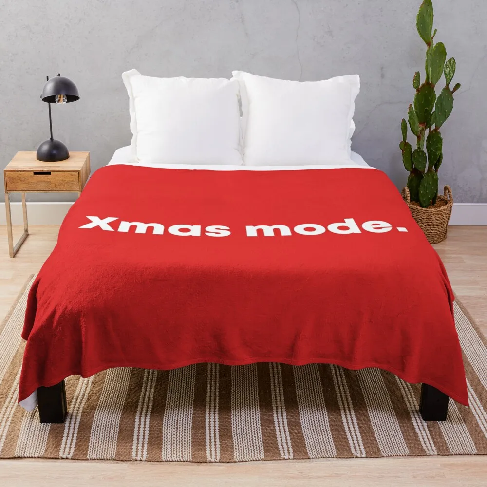 Xmas mode. Typographic statement Throw Blanket Comforter Designers Blankets