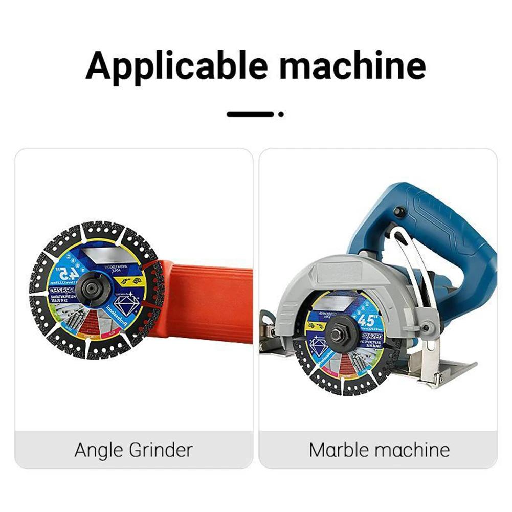 3 قطعة شفرات قطع المواد المتعددة الجافة قطع بلاط معدني حجر البلاستيك زاوية طاحونة شفرات المنشار لأداة الرخام الحديد الزهر سبيكة