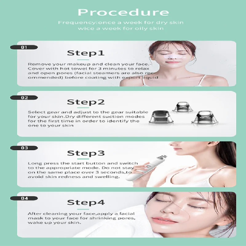 Elektrische Comedondrukker Vacuüm Zuigkracht Porie Schoner Acne Comedo Whitehead Extractor Neus Gezicht Spot Cleaner Skin Care Tools