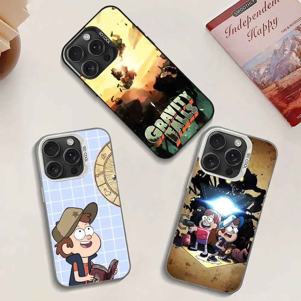 

Anime G-Gravitys F-Falls Phone Case For IPhone 17 16 15 14 13 12 11 Pro Max Plus Color Shockproof Back Silver Cover