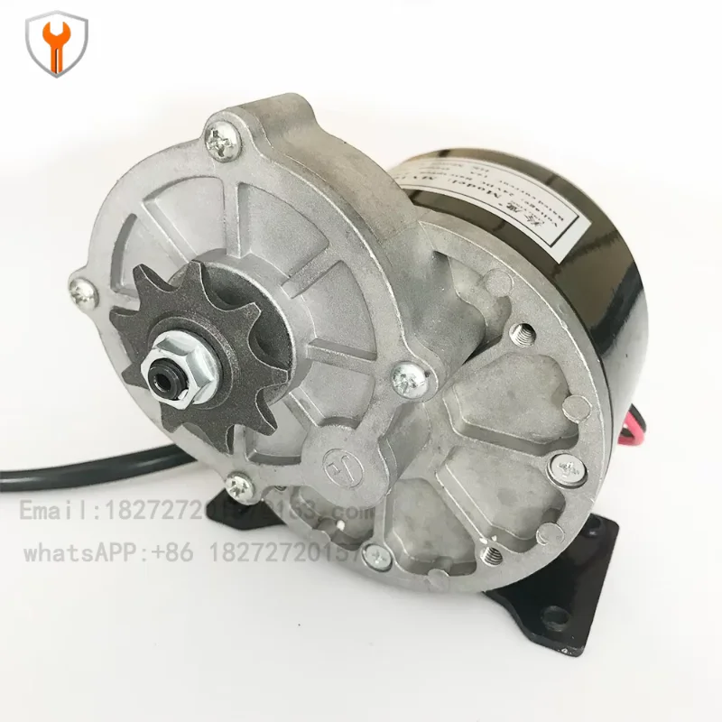 

250W 24V Geared DC Brushed Motor Gear Motor Pulley Electric Bike Scooter