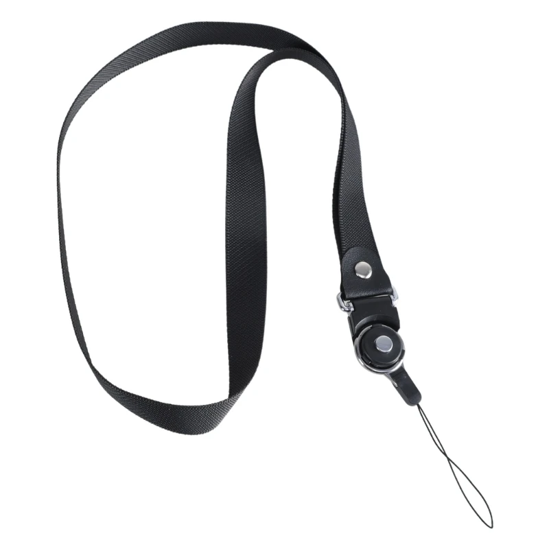 50cm 독특한 디자인 세련된 솔리드 컬러 스트라이프 2-in-1 분리형 회전식 홀터 매는 밧줄 케이스 지갑용 전화용