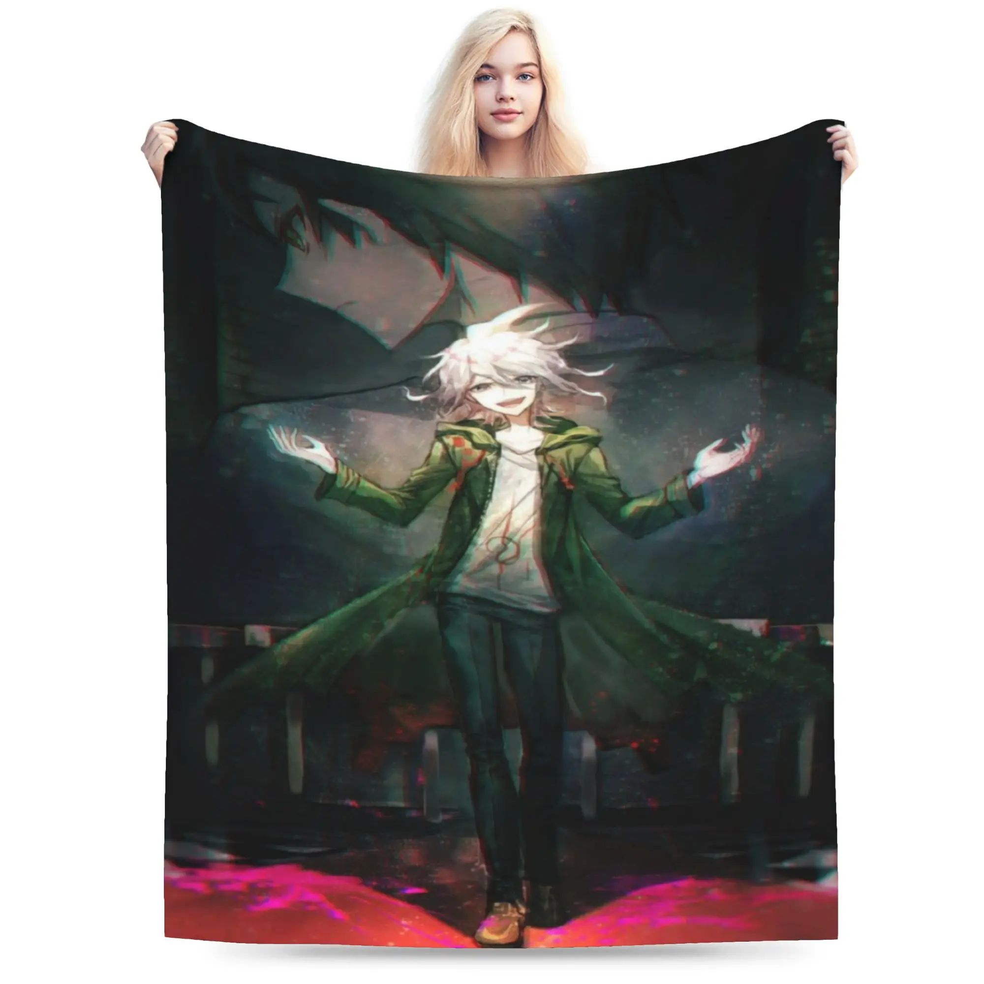 Nagito Komaeda The Ultimate Blanket Soft Fleece Comfortable Gifts  Throw Blanket Bedspread
