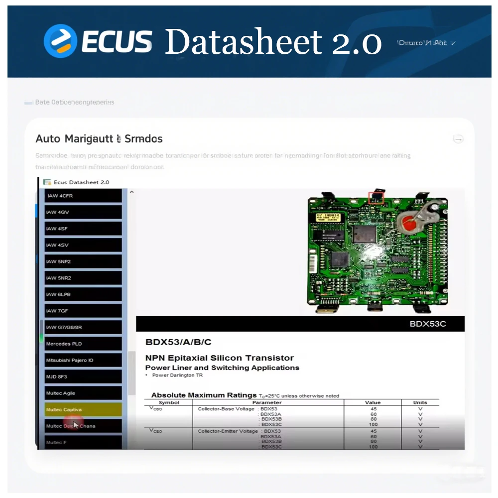 

Ecus DataSheet 2.0 | Car ECU Software with PCB Schematics, Components Wiring Diagrams | Instant for All Models Troubleshooting G