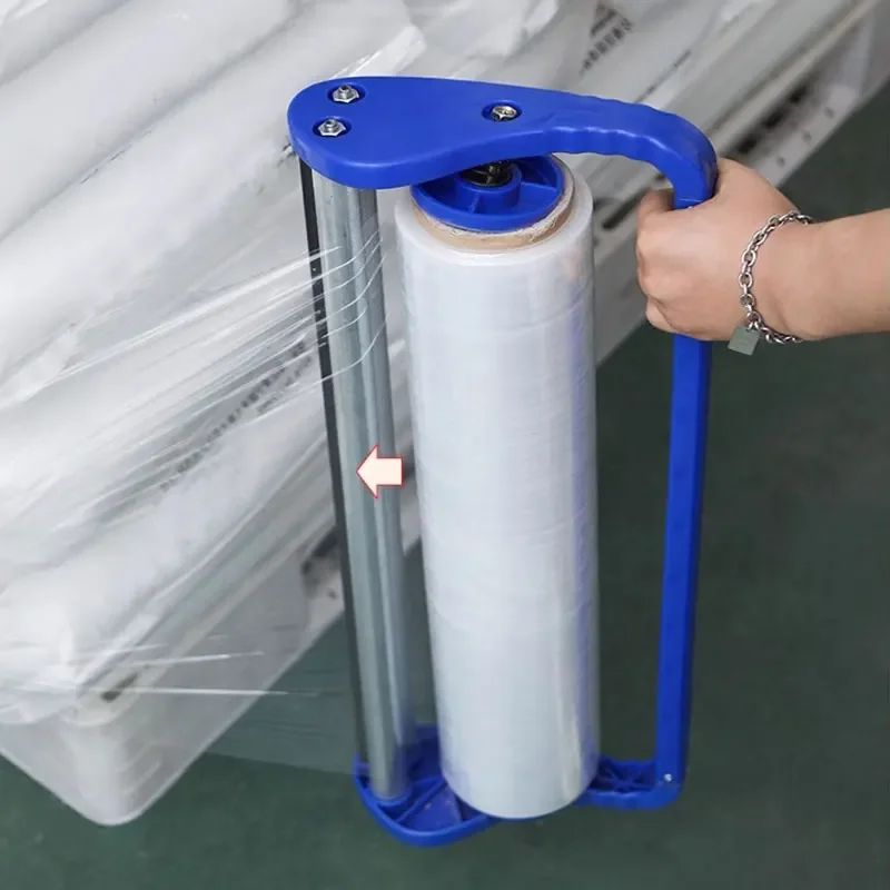 Manual Wrapping Film Packaging Machine Metal Hand Membrane Puller Perimembrane Manual Support Pack Cling Film Packing Handle
