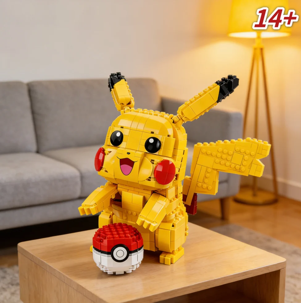 nouveau-kit-de-construction-pikachu-et-poke-ball-72152-2050-pieces-elegant-ornement-de-bureau
