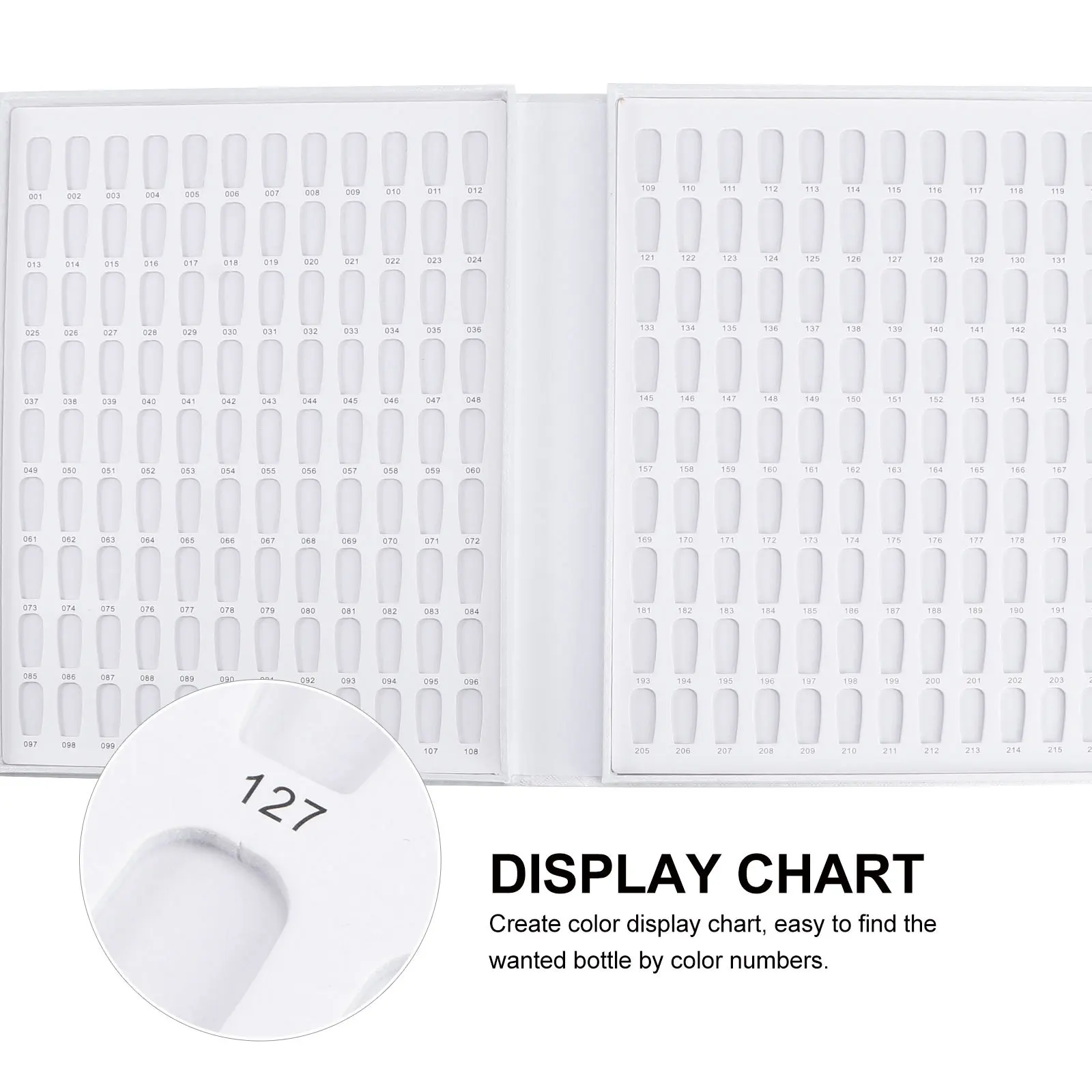 مخطط عرض طلاء جل الأظافر الاحترافي 216 لونًا، اختيار سهل الوصول لصالونات تجميل الأظافر والباديكير #3