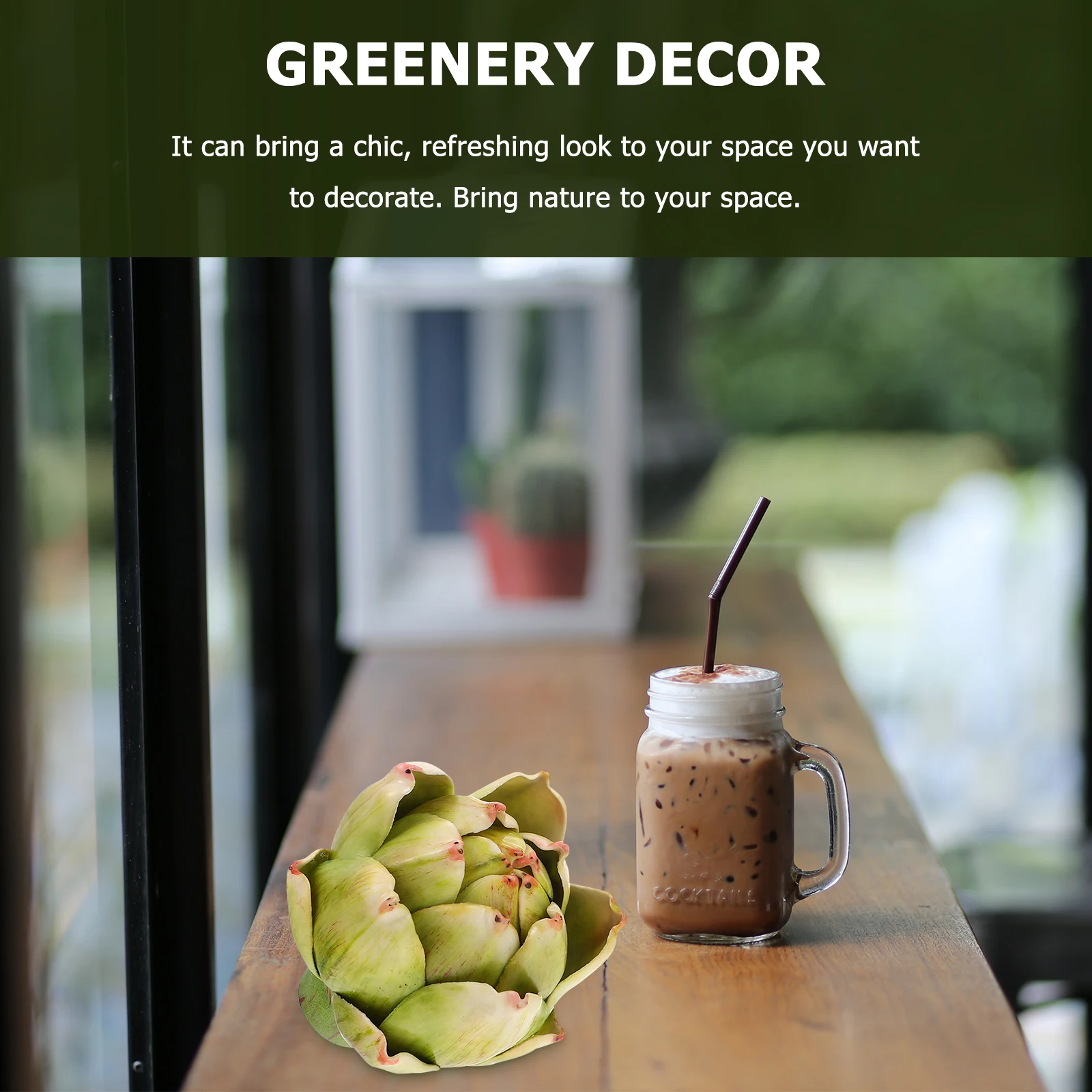 

2Pcs Pineapple Head Greenery Plants Adornment Plastic Simulation Craft Room Decor Bedroom Office Kitchen Study Home Decor