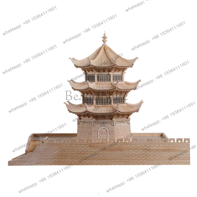 

Chinese antique architectural model finished decorative ornaments Hotel entrance soft decoration