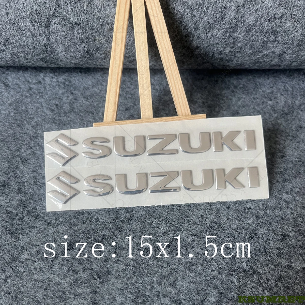 لملصق سوزوكي ثلاثي الأبعاد لشعار الدراجة النارية