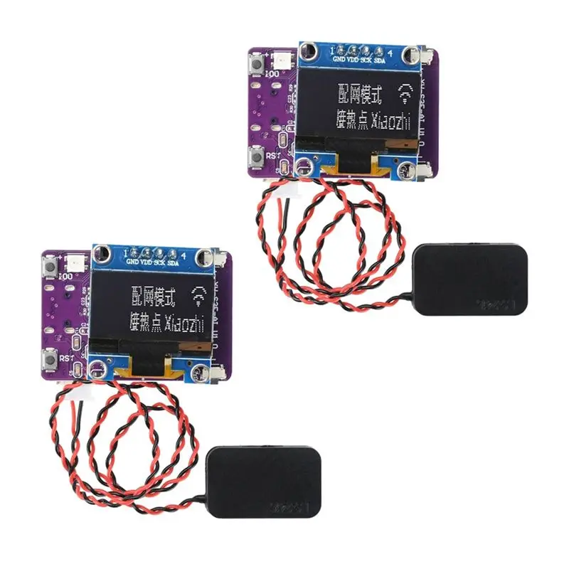 

Best Choice 2PCS ESP32-S3-N16R8 Xiaozhi AI Voice Dialogue Robot Module Development Board With 0.96 Inch LED Screen