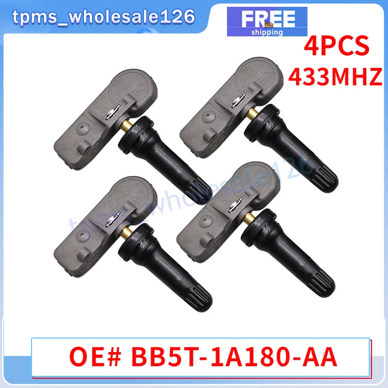 4Pcs Tire Pressure Sensor BB5T-1A180-AA DR3V-1A180-DA For 2014-2016 Ford Edge Escape Explorer 433MHZ TPMS BB5Z1A189A BB5T1A150AA