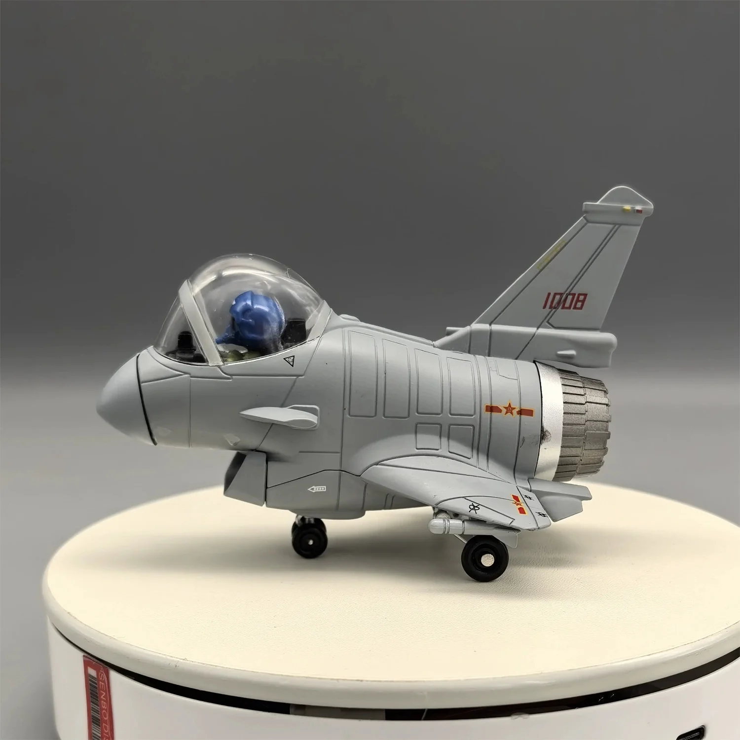 Q-Version J-10c Cartoon Fighter Alloy Simulation Military Aircraft Model With Landing Gear Decoration Collected Gift By Aviation