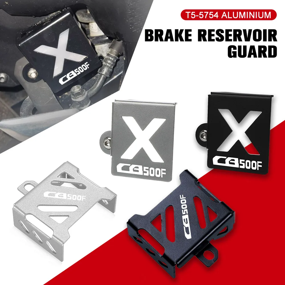 

CBR CB 400 500 X R Rear Brake Master Cylinder Oil Fluid Reservoir Cover Guard For Honda CB400X CB500F CBR400R CBR500R / ABS