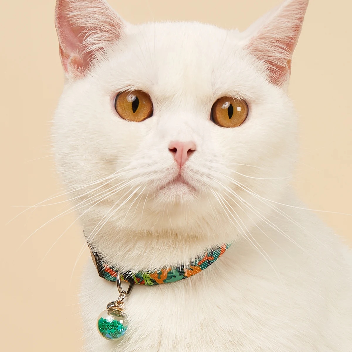 Nur süßes Katzenhalsband für Kätzchen und Welpen, Haustierhalsband mit Anhänger, Glocken, bedrucktem Muster, trendigem, verstellbarem, dekorativem Halsring – Detail 11
