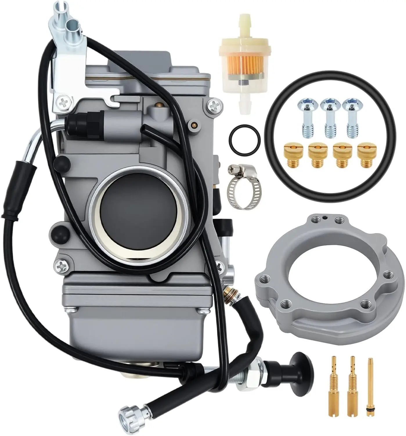 45mm Carburetor Suitable for Mikuni HSR45 Performance Pumper Replace HSR 45mm EVO TwinCam Dyna Softail Electra Glide