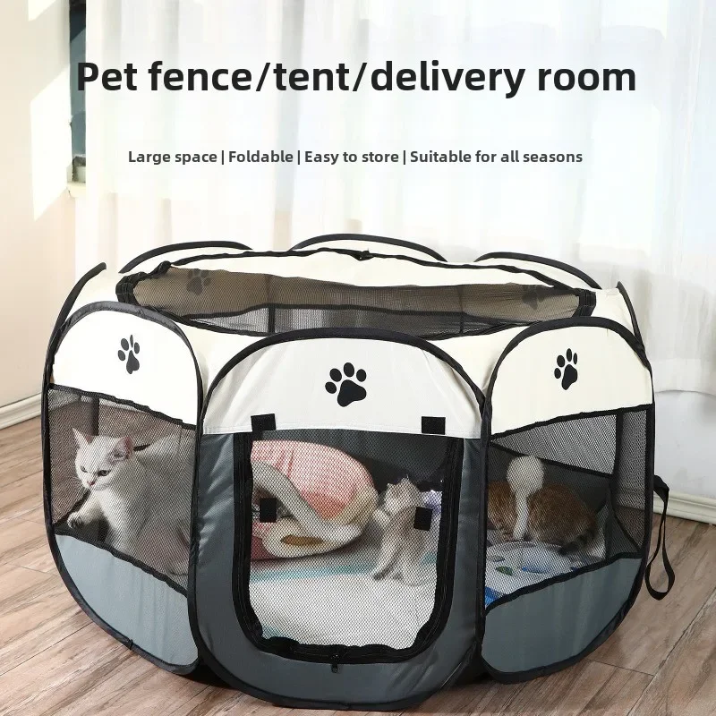 Cat Birth House Set Birthing Pet Carrier Tent Pregnant Cat Litter Puppy Delivery Box Thickened Ventilation Easy Clean Cages