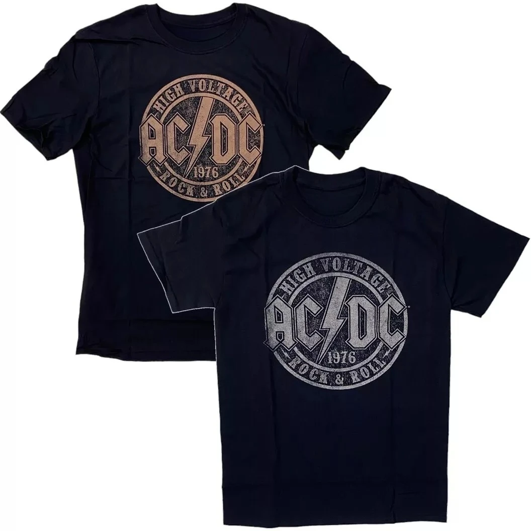 

AC_DC Men's Licensed Distressed High Voltage 1976 Rock & Roll T-Shirt High-end Luxury Is for Both Men and Women Top Y2k