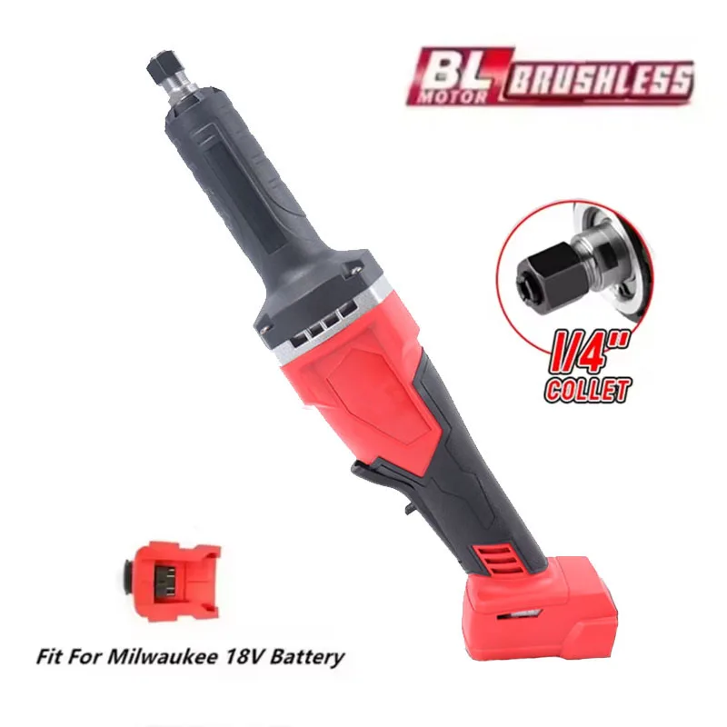 Brushless Die Grinder Electric Engraving Polishing Machine 6mm Cordless Grinding Power Tools for Milwaukee 18V Battery
