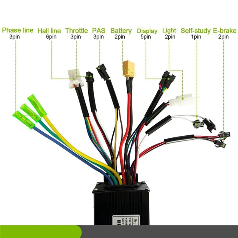 

2525+ 24V 36V 48V Electric Bicycle 26A Three-Mode Controller, with UKC3 Display Screen and Controller Small Bag
