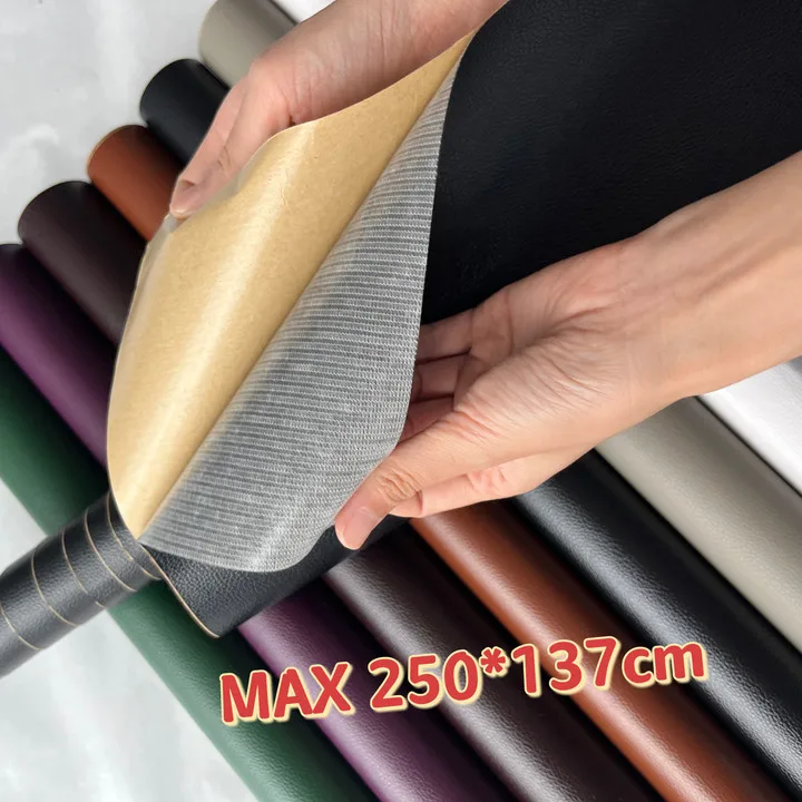 250x137CM PU Leather Repair Patch with Self Adhesive Upholstery Vinyl Sticker for Couches Sofa Furniture Car Seats Bags Jackets