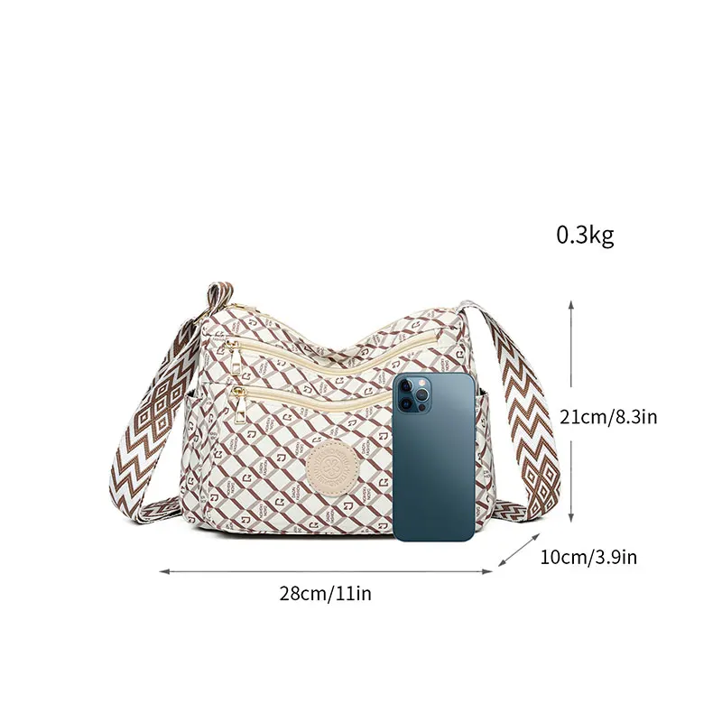 Women Bag New Casual Female Shoulder Bag High Quality Waterproof Messenger Crossbody Pack Large Capacity Multiple Pockets Hobos