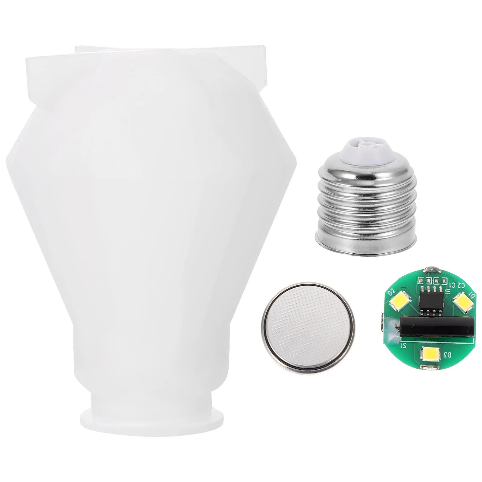 1Set Premium Light Bulb Casting Mold Simple Design Safe Odorless DIY Crafts Making Supplies Light Bulb Making Mold