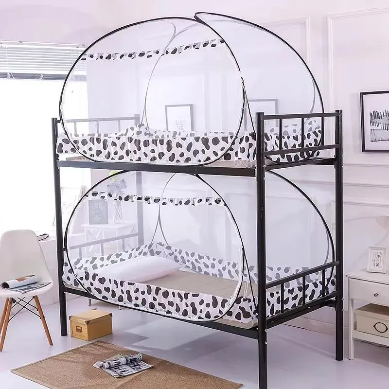 Summer Breathable Mongolian Yurt Mosquito Net Durable Dormitory Bunk Bed Mosquito Net Foldable Home Travel Mosquito Net Bed Tent