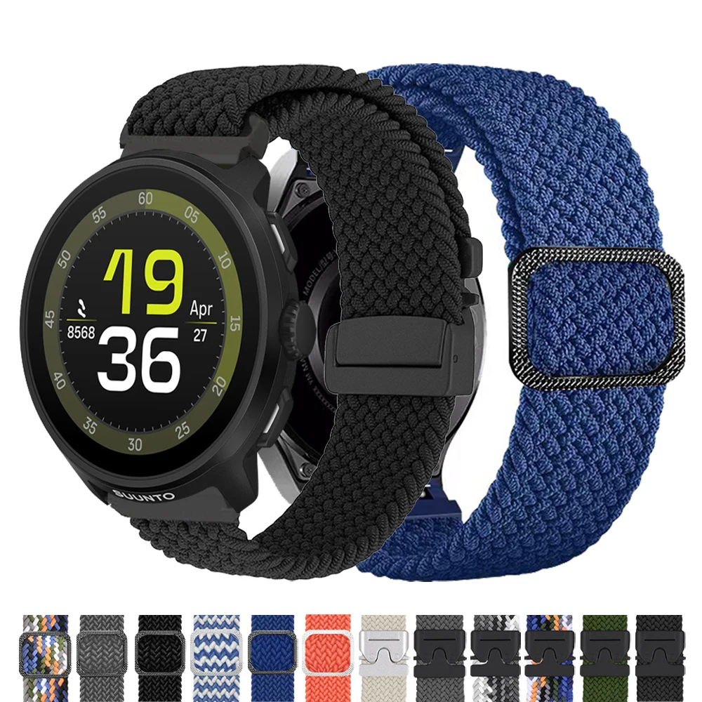 20 22 mm gewebtes Nylonarmband für SUUNTO PACE 2 S/5 9 PEAK PRO Fallschirmschnalle Uhrenarmband für SUUNTO 3/VERTICAL/Run/OCEAN-Armband