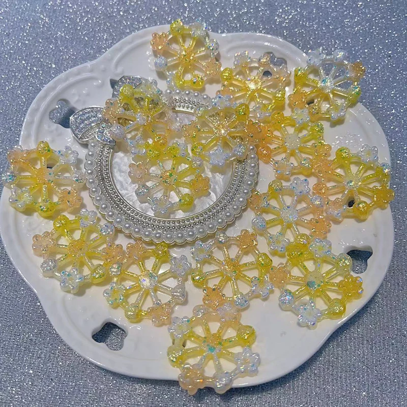 20PCS Multi Color Ferris Wheel Resin 34MM luminous Handmade DIY Jewelry Material Accessories Decoration