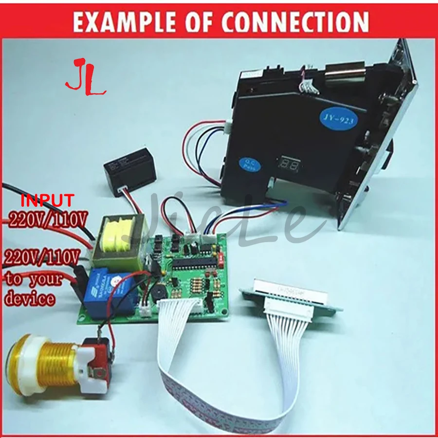 JY-16 110V 220V Coin Acceptor Changer Time Control Board Banknote Timer To Coin / Token for Vending Machine Arcade Game Machine