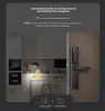 Aqara 스마트 도어 잠금 장치 A100 Pro 지문 잠금 장치 APP Bluetooth 비밀번호 NFC 7 잠금 해제 방법 Apple Homekit 키 잠금 해제 지원 5