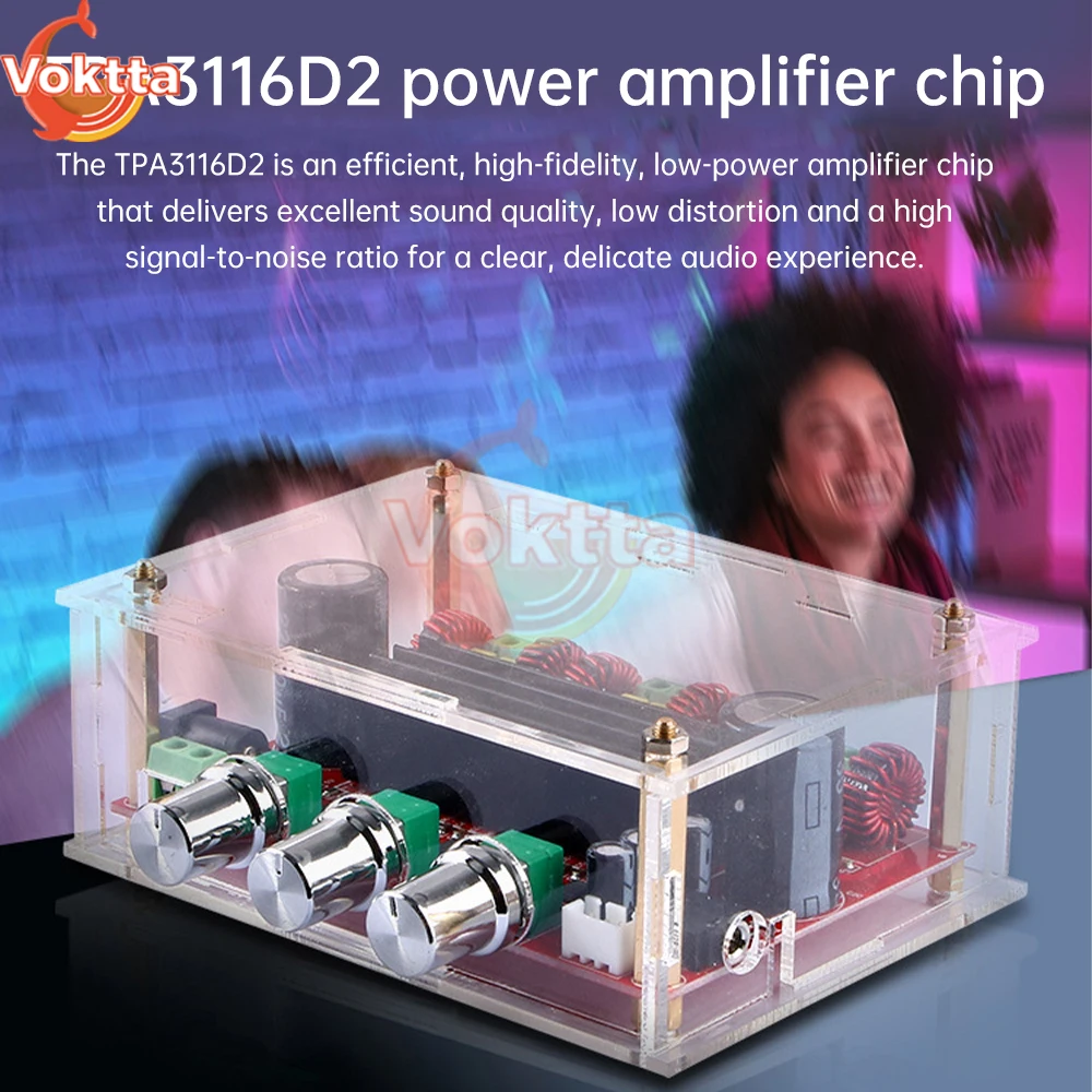 DC 24V TPA3116D2 Power Amplifier Board 2*80W+100W High Power Digital Amplifier Module 2.1 Channel Audio Amplifier Board