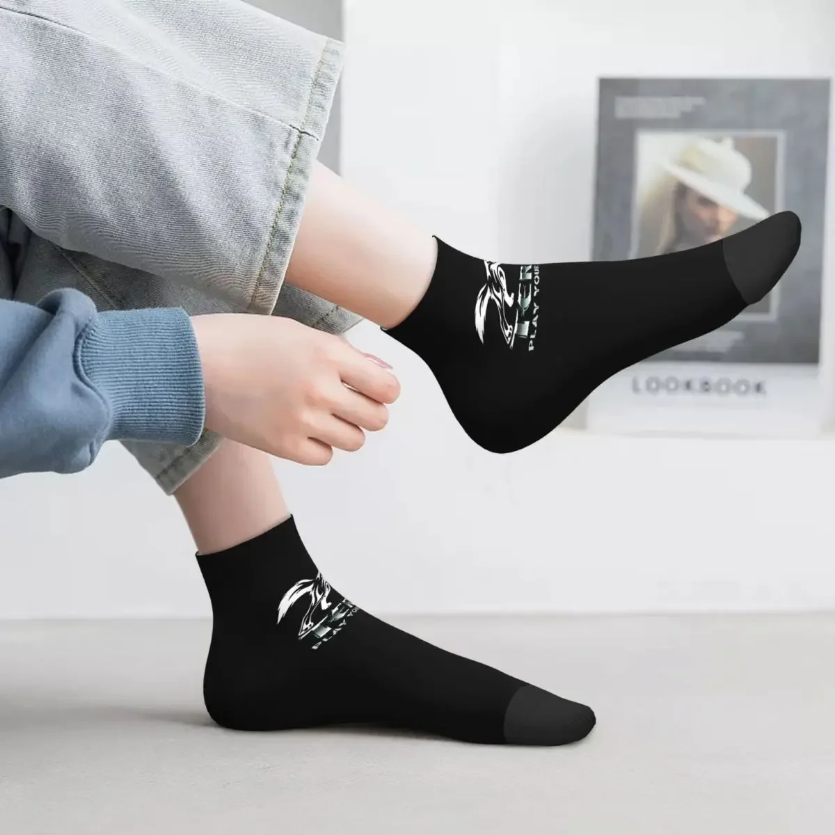 Cute Men's Terios Dress Socks Unisex Breathbale Warm 3D Print Crew 