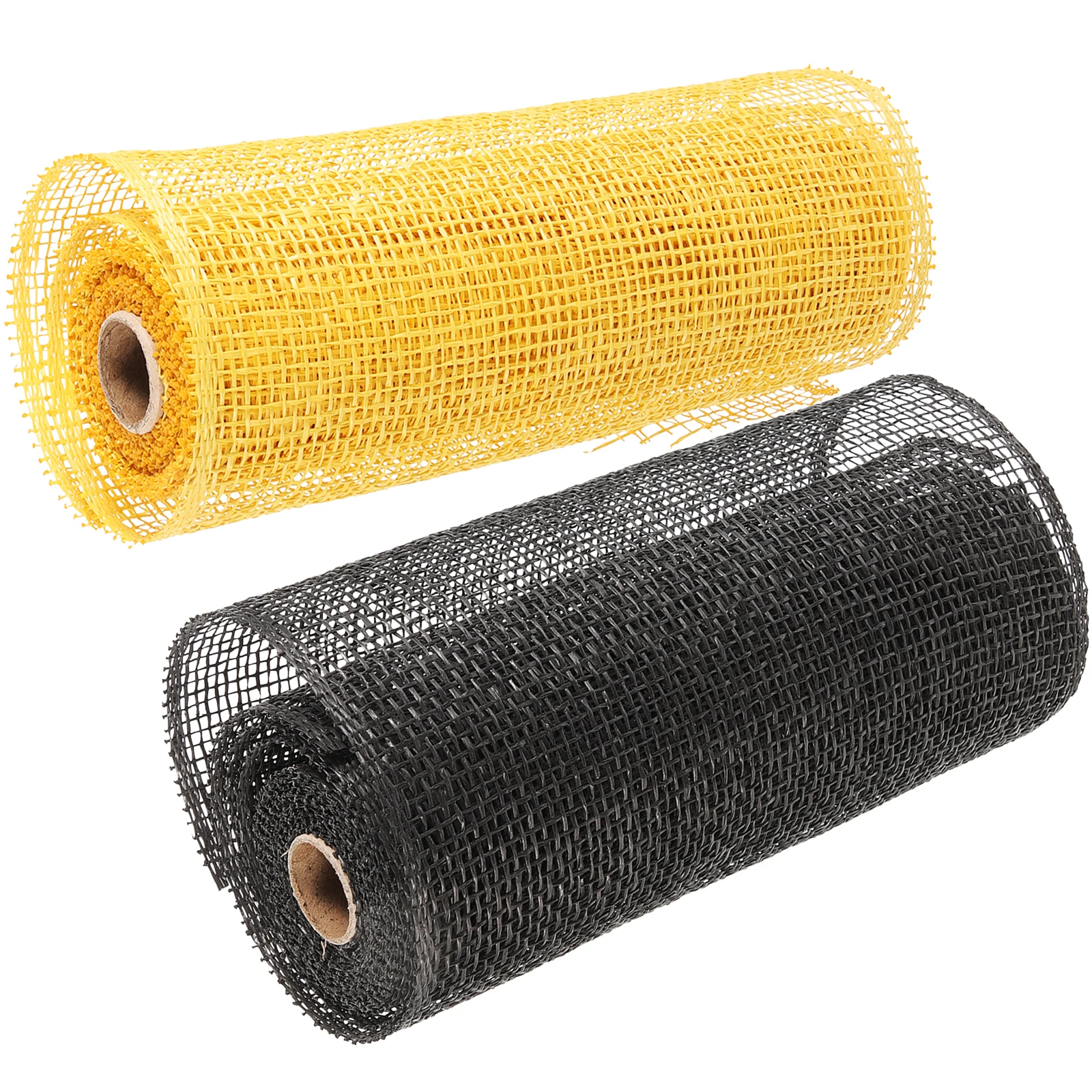 

2 Pcs Mesh Ribbon Decoration Wreath Crafts Making Pp Polypropylene Decorative Diy Ribbons