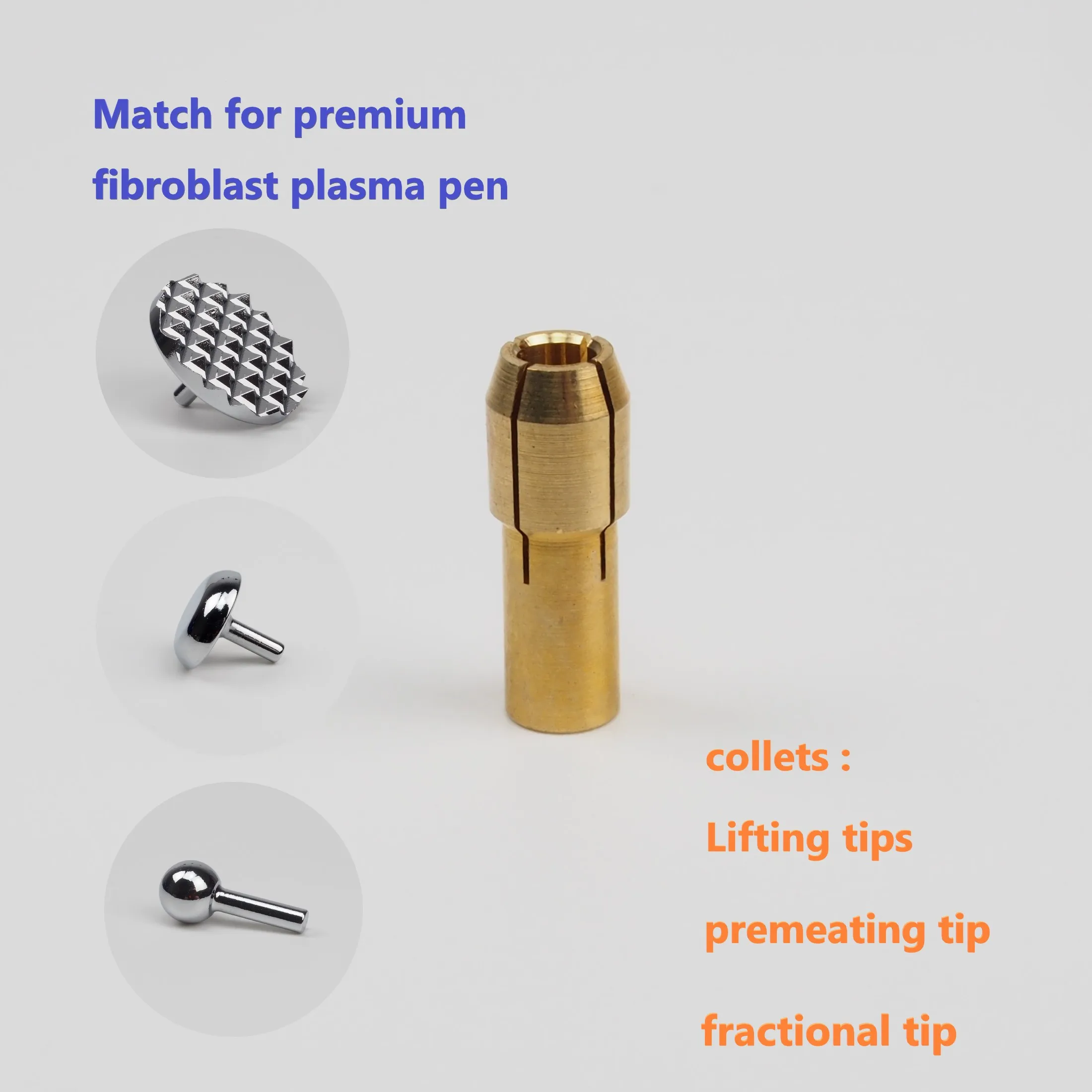 Buigen Rechte Naald Tip Collet Voor Plamax Premium Fibroblast Plasma Ooglid Lifting Gezicht Sproet Mol Verwijdering Machine