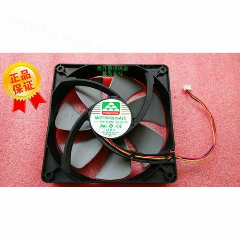

A+ MGT13512LR-A25 DC12V 0.22A 135*135*25MM 3-проводной бесшумный вентилятор охлаждения
