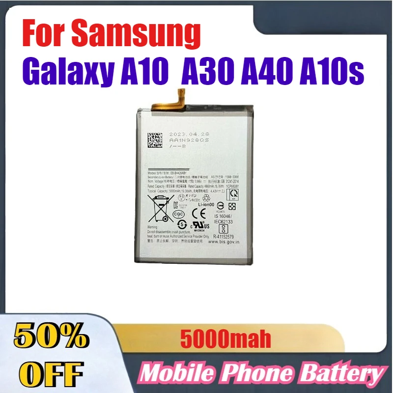 

High Quality Mobile Phone Batteries For Samsung Galaxy A10 A30 A40 A10s Replacement Mobile Phone Battery
