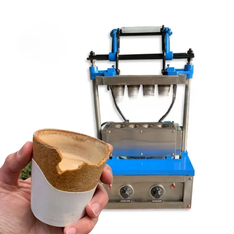 Commercial Soft Machine Soft Ice Cream Machine Cone Wafer Making Machine Small Edible Coffee Cup Maker